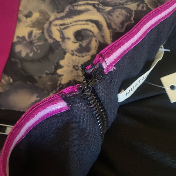 NWT - Black Floral Bodycon Dress | Strapless Bodycon Dress | Size M -could fit S - Picture 8 of 11